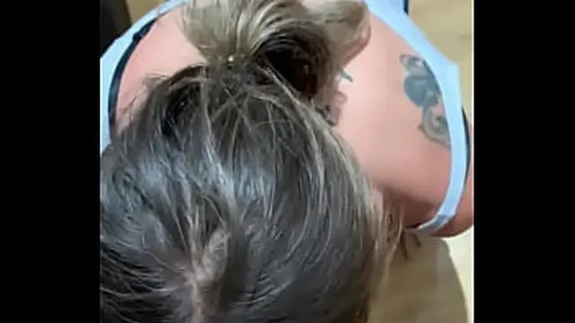 Close-up of wife in mature position