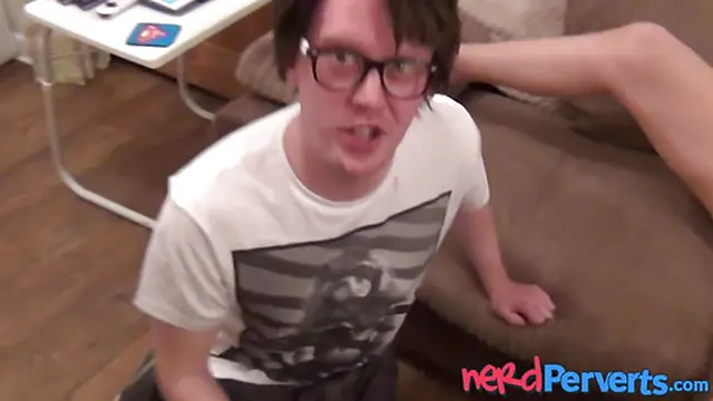 Shy brunette Bella Star is tricked into sucking my cock on camera