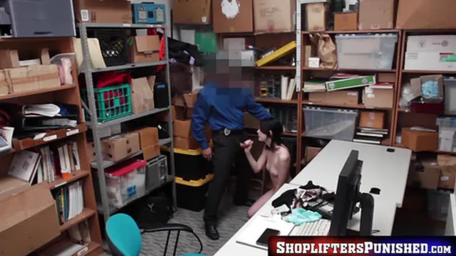 Teenage thief escapes jail time by banging with a horny detective for stealing