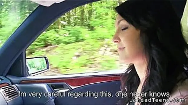 Amateur teen fucking pov outdoor by the road