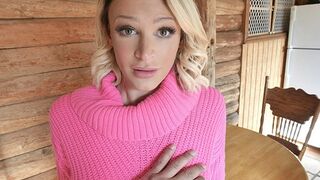 Blonde Stepsis Emma Hix Pleases Stepdad with Face Blowjob Following Intense Tits Fuck - DadCrush