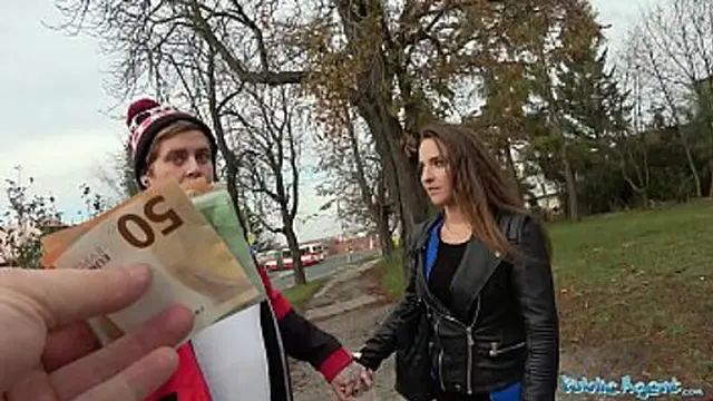 Amirah Adara Pleases a Stranger as Her Boyfriend Watches