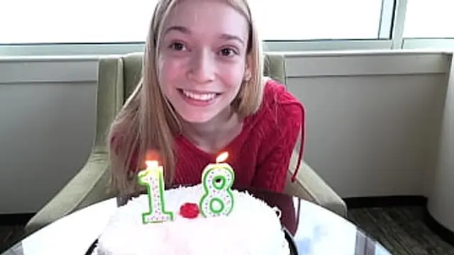 New blonde rookie turns 18 and eager