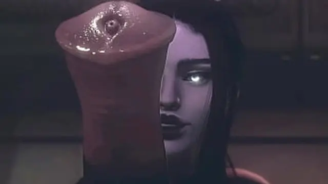 She′s a 3D freak addicted to gigantic cocks and sloppy bitches