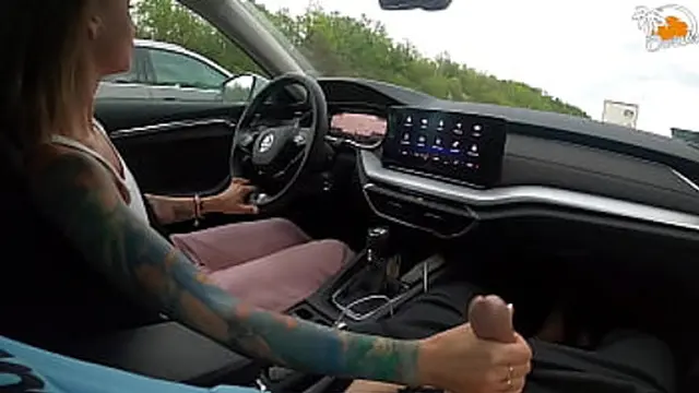 Highway booty blowout for this lucky dude in this sick blowjob escapade